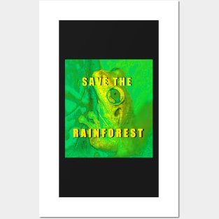 Save the Rainforest frog Posters and Art